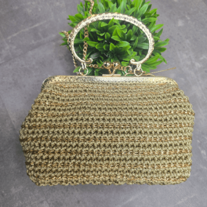 Χειροποίητη Χρυσή Τσάντα