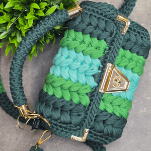 Χειροποίητη Πράσινη Τσάντα